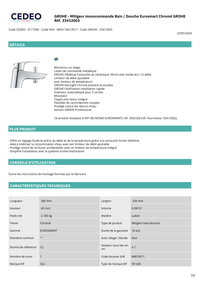 Mitigeur baignoire monotrou Grohe Eurosmart avec pose