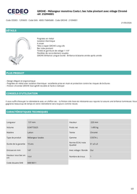 Mélangeur lavabo Grohe Costa L avec pose