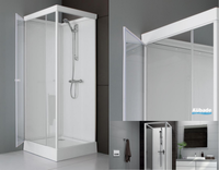 Pose cabine de douche Sélection Aubade verre 80 x 80