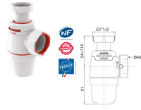 Remplacement siphon lavabo ou évier
