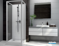 Pose cabine de douche Sélection Aubade verre 80 x 80